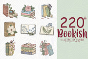 Collection of vintage floral books, a Decorative Illustration by Sofia's Fashion (Thumbnail 1 of 4)