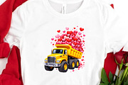 Kids Valentine’s Day Dump Truck PNG, an Illustration by DreamCafeArt (Thumbnail 3 of 8)