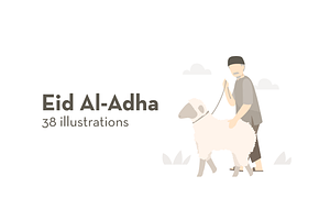 Faceless Eid Al-Adha Illustrations