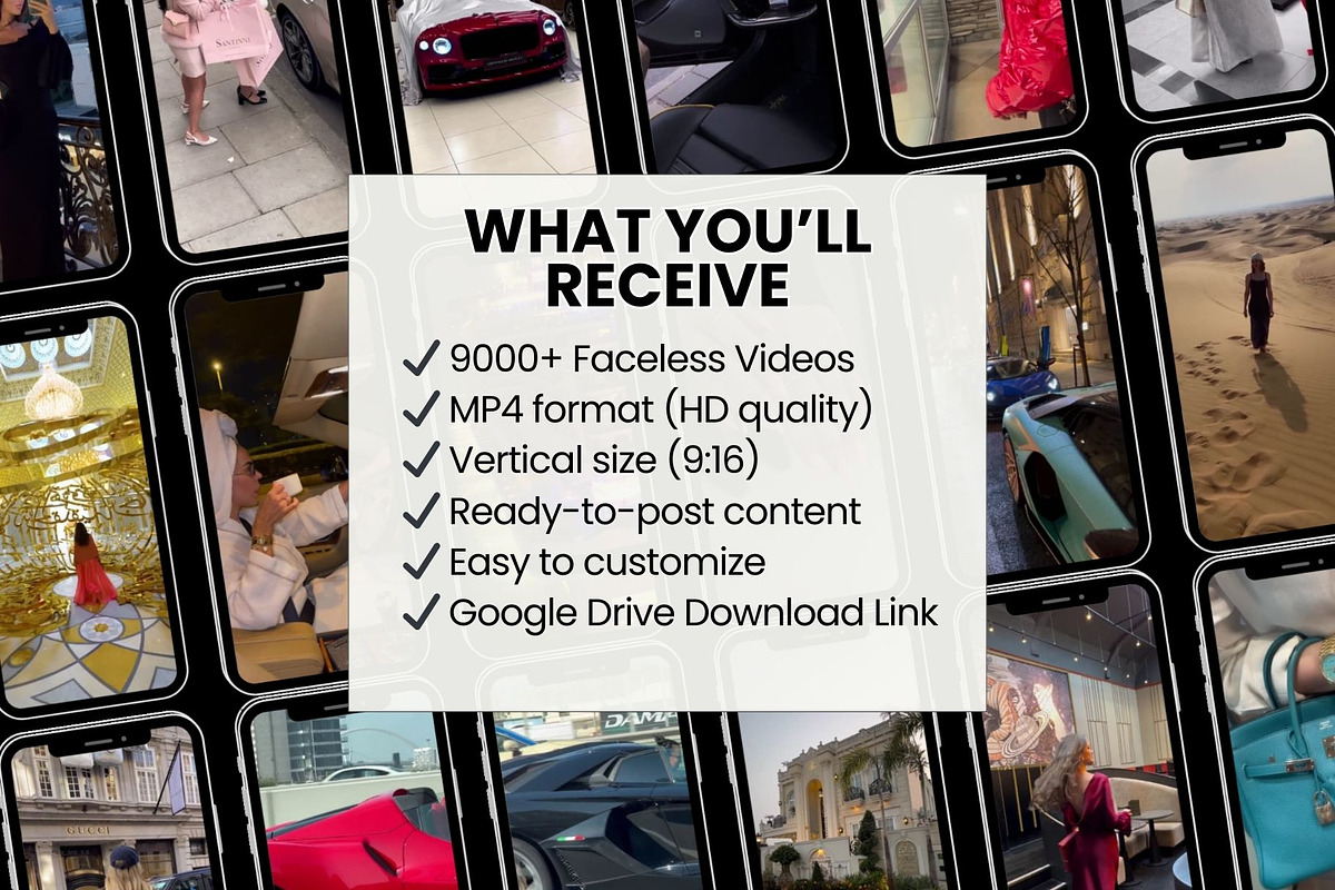 12000+ Faceless Reels Video Bundle, a Social Media Template by Design By Hira (Photo 3 of 11)