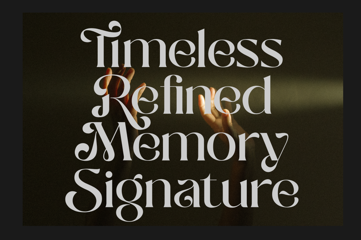 Milky Noire, a Serif Font by zeenesia (Photo 5 of 14)
