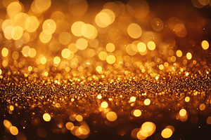 Golden Glitter Lights Festive Backgr, a Beauty & Fashion Photo by Pixeness Studio
