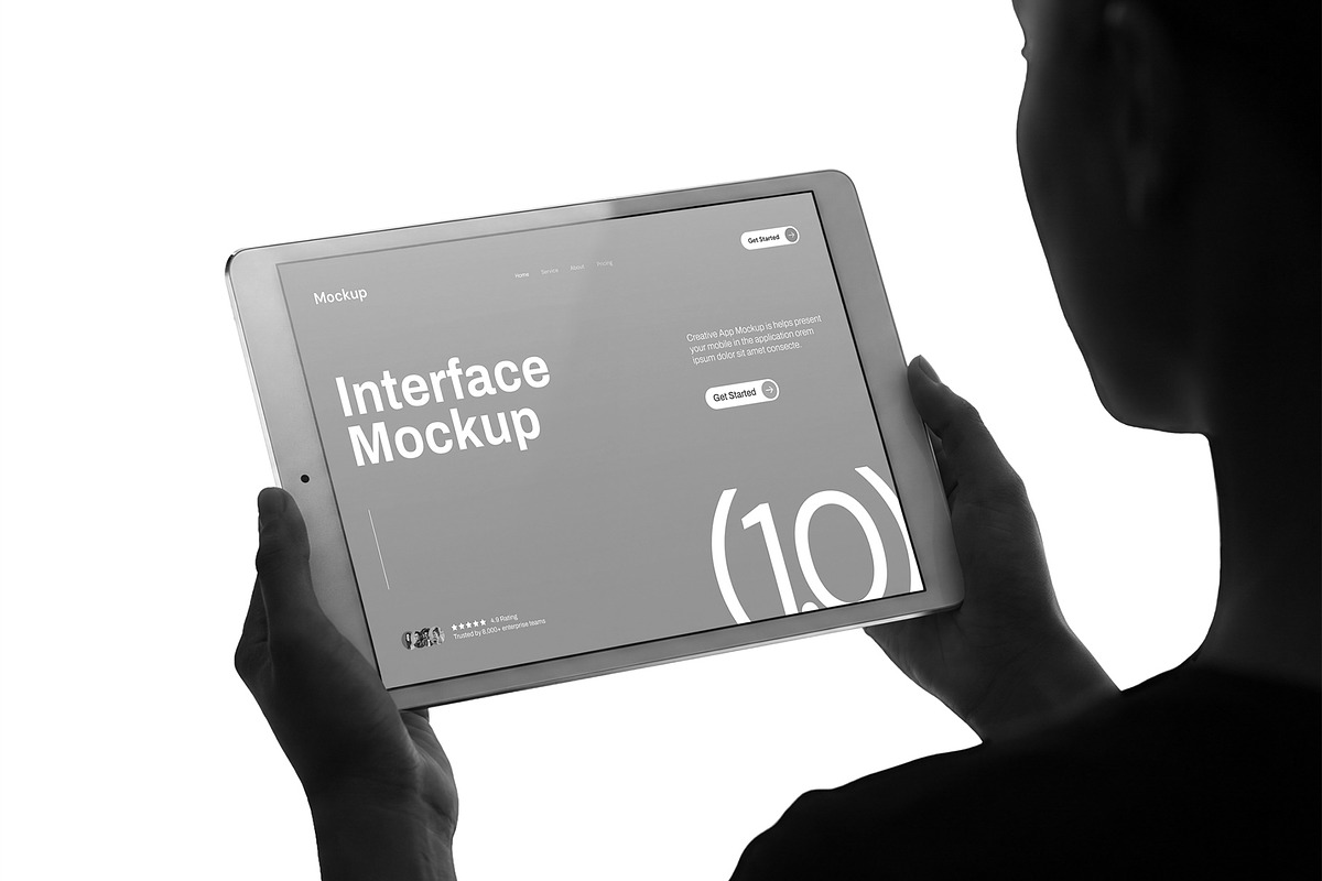 Tablet Screen Mockup Template
