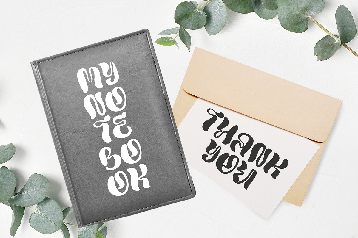 Round Hand Drawn Display liquid Font, a Sans Serif Font by Happy Letters (Photo 12 of 12)