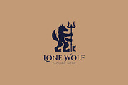 Lone Wolf Logo with Trident Key, a Branding & Logo Template by Signatoro (Thumbnail 3 of 3)
