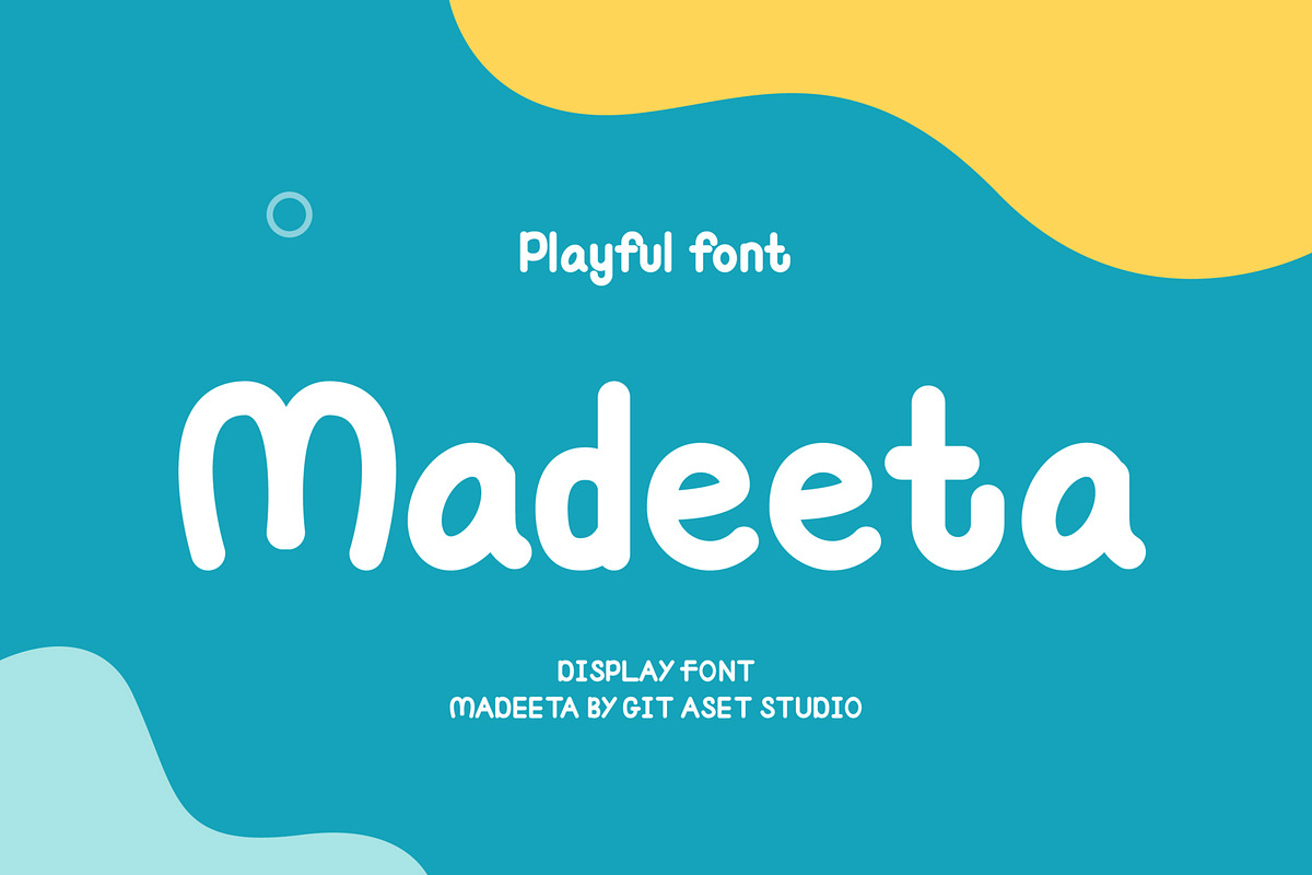 Madeeta - Display Playful Font, a Handwritten Font by gitasetstudio (Photo 1 of 6)