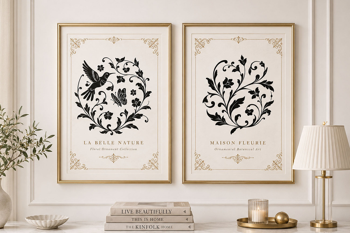 Baroque Ornament Collection, a Decorative Illustration by Papatongartist (Photo 2 of 14)