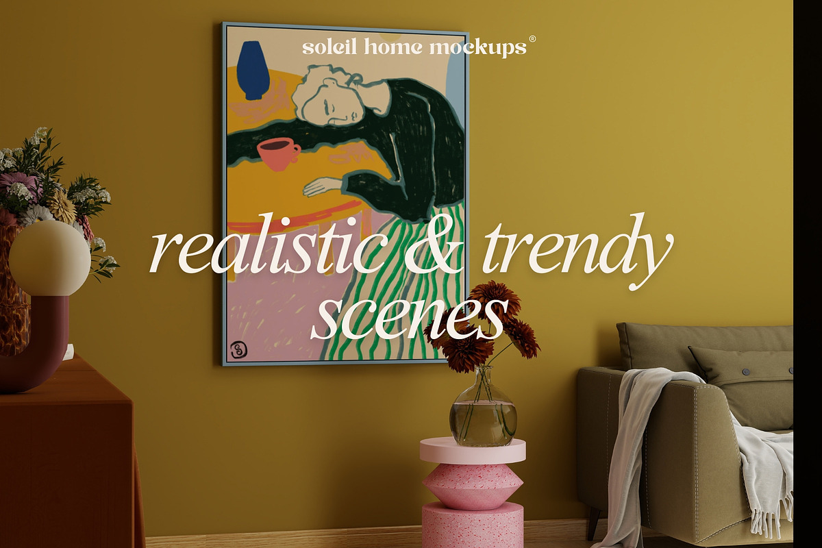 CALYPSO | Colorful Frame Mockup Set, a Household Mockup by SoleilHomeMockups (Photo 6 of 11)