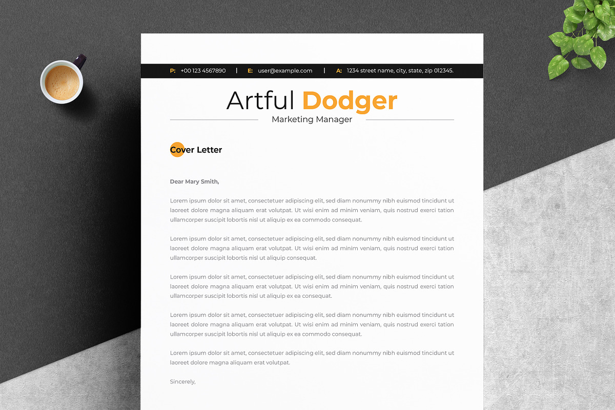 Stylish Resume for Creative Fields preview 3