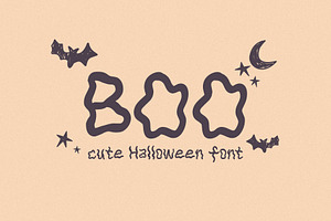 Boo - Cute Halloween Font