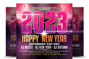 New Year Flyer, a Flyer Template by AfzaalGraphics