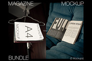 Magazine Mockup Bundle (5 PSD), a Books & Magazine Mockup by Mocktopia (Thumbnail 1 of 10)