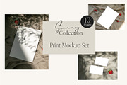 Sunny Collection Print Mockup Set, a Print Template by Delicate Mockup (Thumbnail 1 of 4)