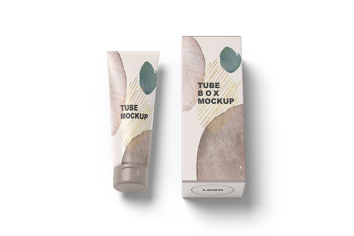 Cosmetic Tube & Jar Box Mockup, a Product Mockup by Mockupfit (Photo 16 of 44)