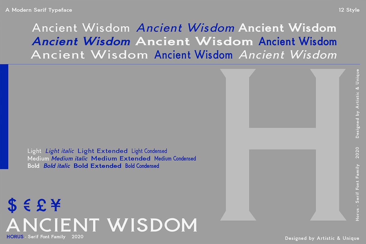 Horus - Serif Font Family preview 5