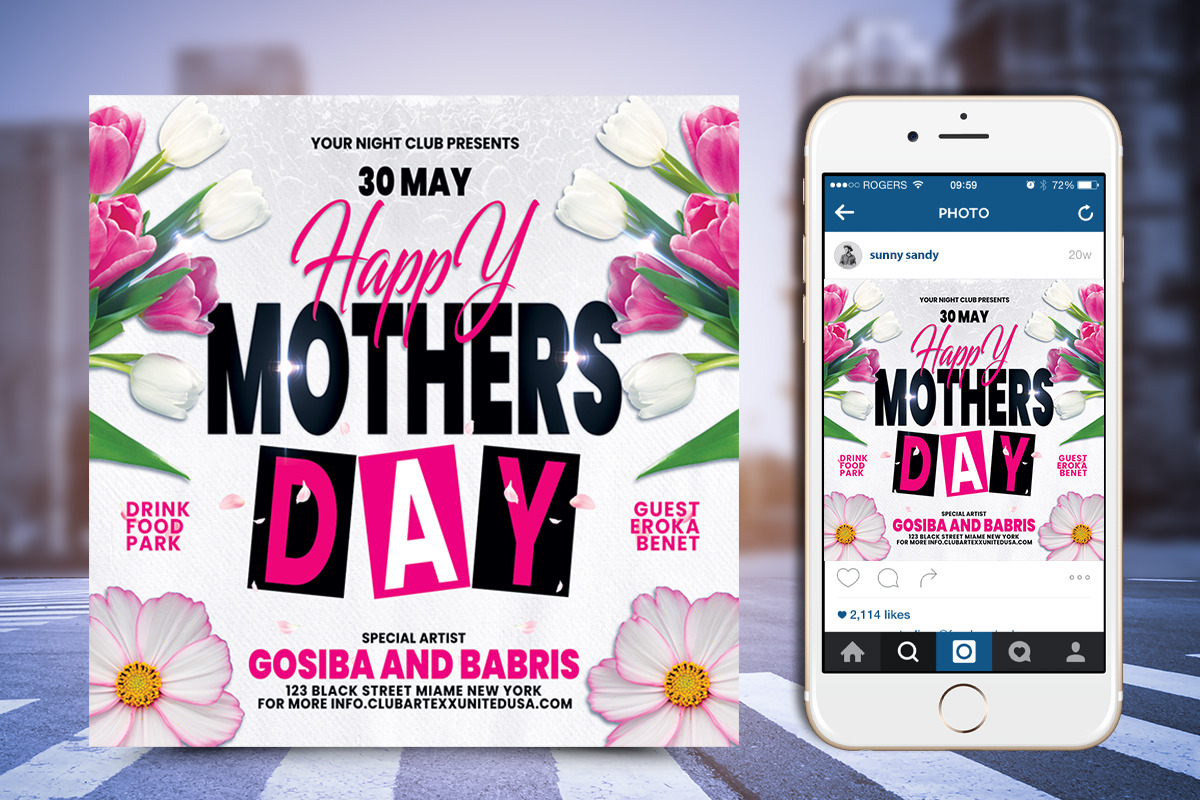Mothers Day Flyer, a Flyer Template by Poushe Design (Photo 2 of 3)