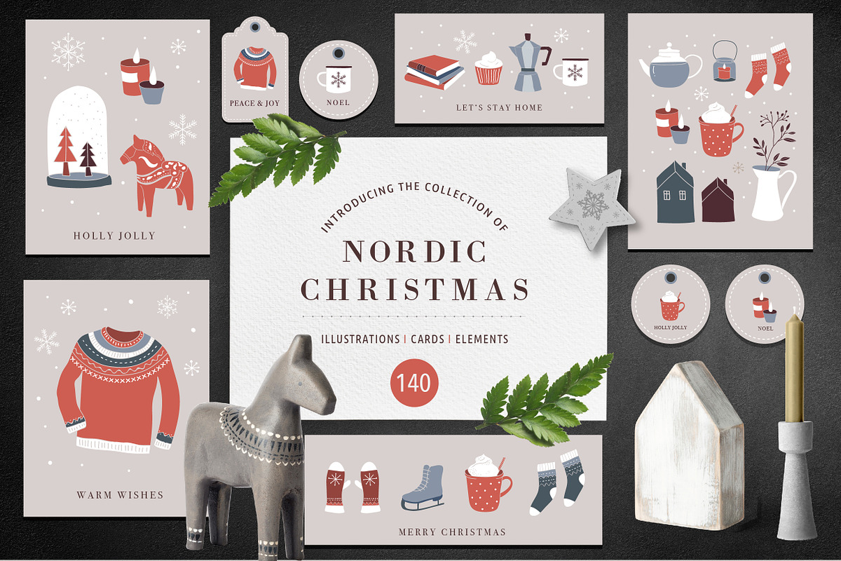 Nordic Christmas - winter collection, a Decorative Illustration by Marish (Photo 1 of 7)