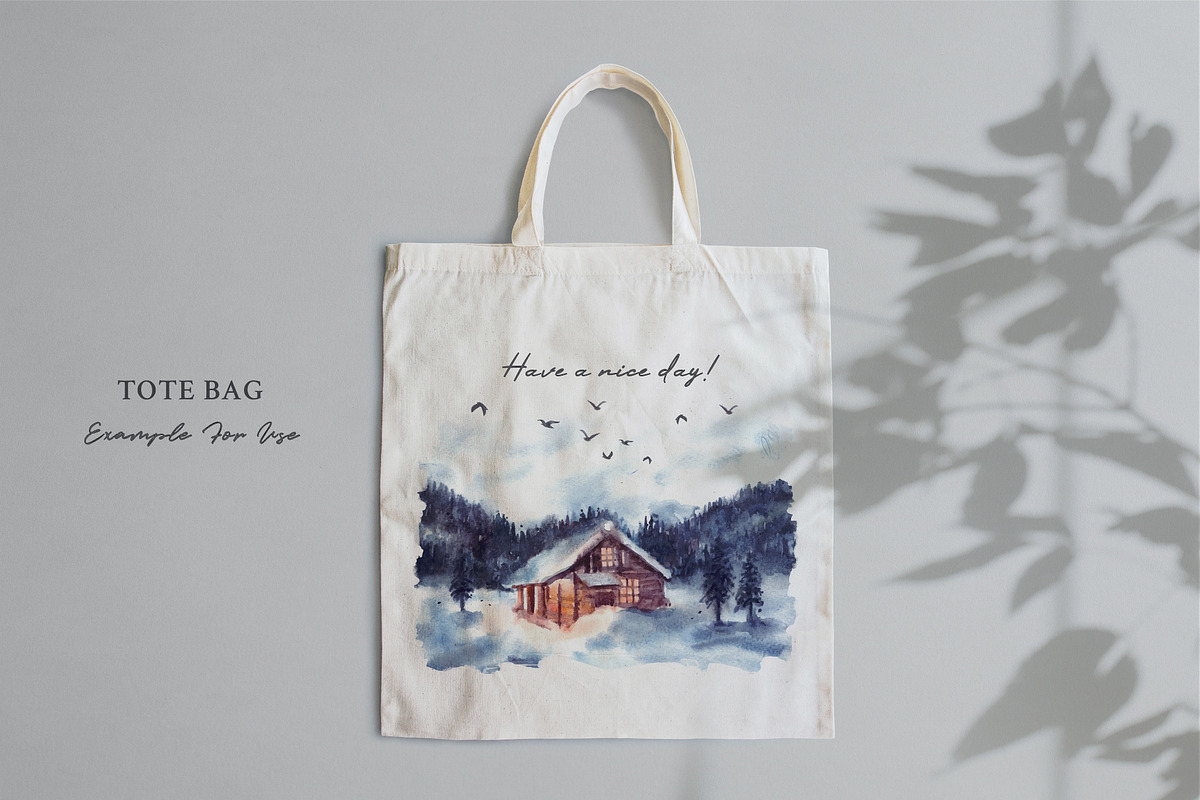 Watercolor Winter Landscapes, an Illustration by Yorda Studio (Photo 10 of 11)