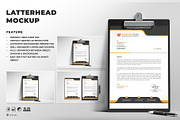 Letterhead on Metal Clipboard Mockup, an Advertising Mockup by Artnivora.Std (Thumbnail 1 of 4)