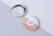 Button Badge Mockup, a Print Template by Graphicnugget (Thumbnail 6 of 7)