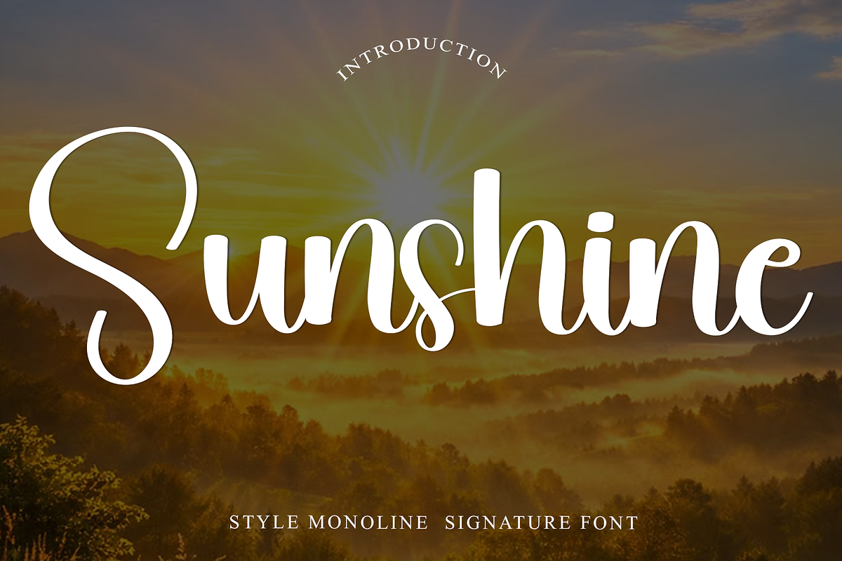 Sunshine, a Handwritten Font by InermediaSTUDIO (Photo 1 of 6)