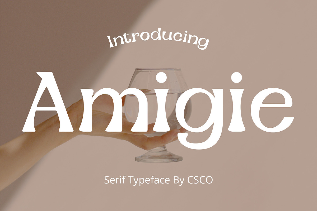Amigie – Display Serif, a Serif Font by Craft Supply Co. (Photo 1 of 8)