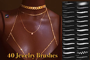 Jewelry Brushes for Procreate App, a Brush Add-On by NaomiArts (Thumbnail 1 of 8)