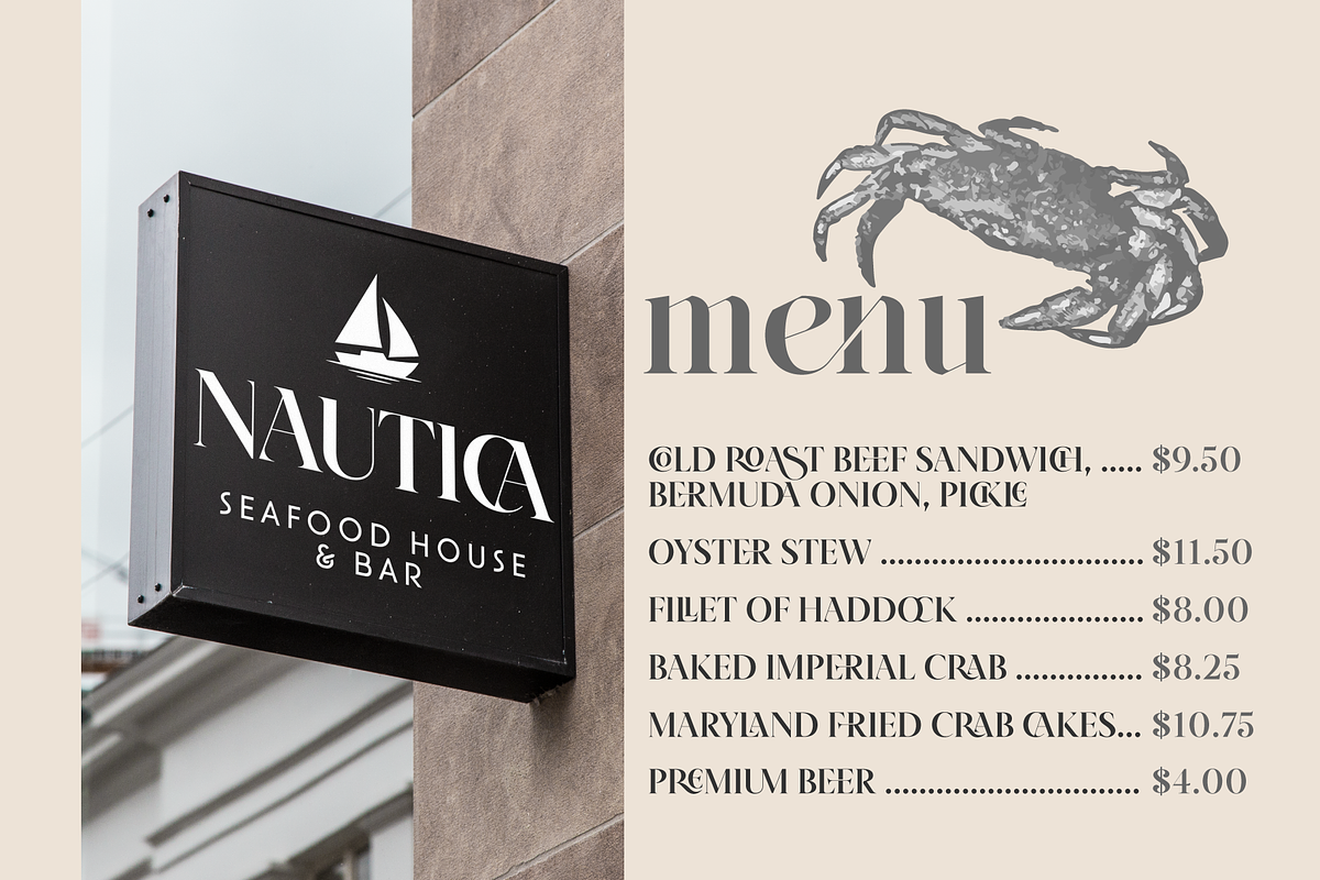 Yacht - Modern Ligature Font, a Serif Font by Genilson Santos (Photo 13 of 19)