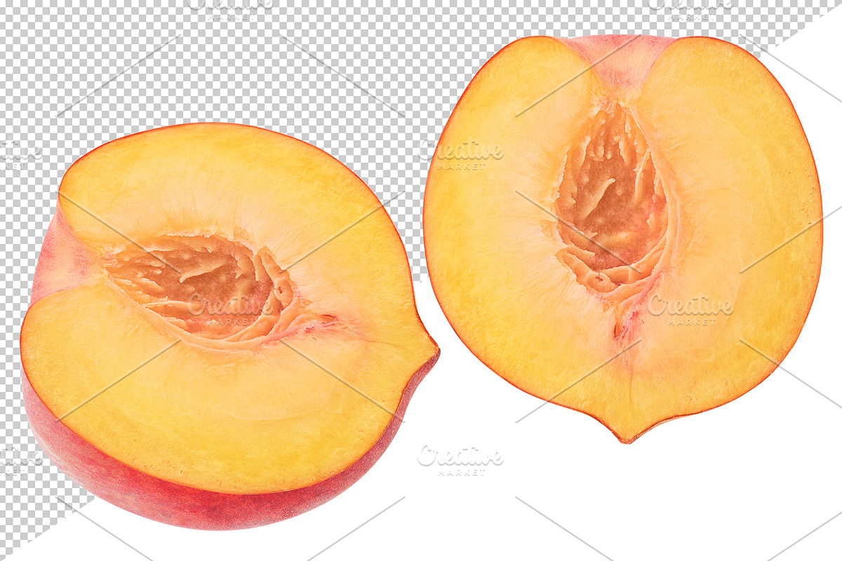 Cut peaches, an Object Graphic by Fruits+Veggies (Photo 4 of 6)