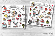 90 Hand drawn Love Elements&Symbols, an Icon by Natasha-Pankina.com (Thumbnail 2 of 6)