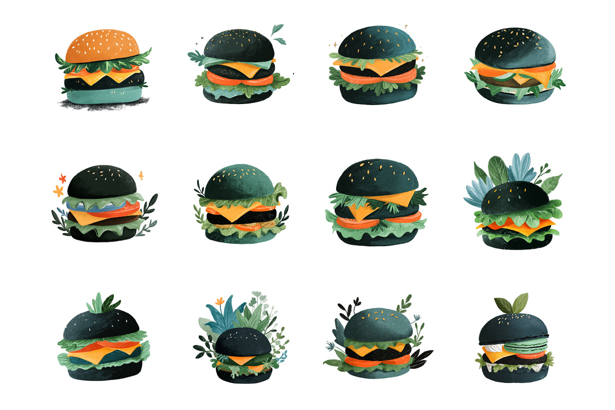 Cheeseburger Clipart, an Illustration by Design Market (Photo 3 of 3)