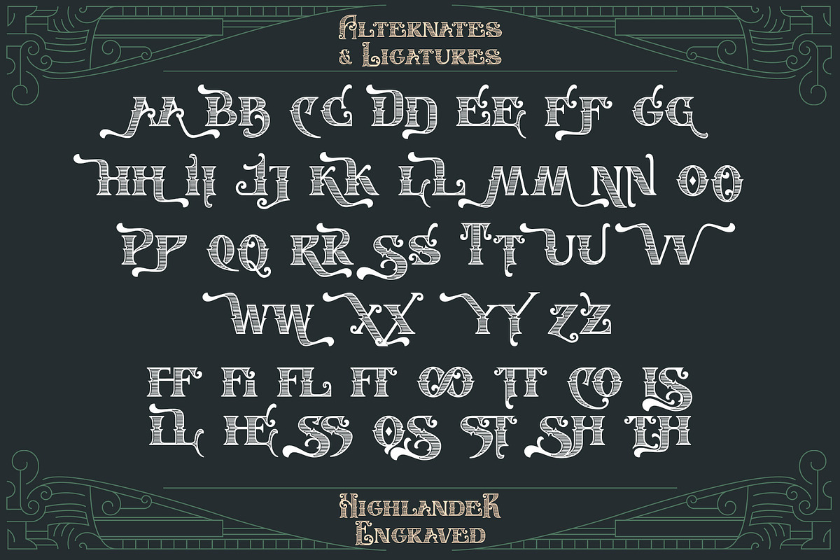 Highlander, a Font by Drizy (Photo 8 of 12)