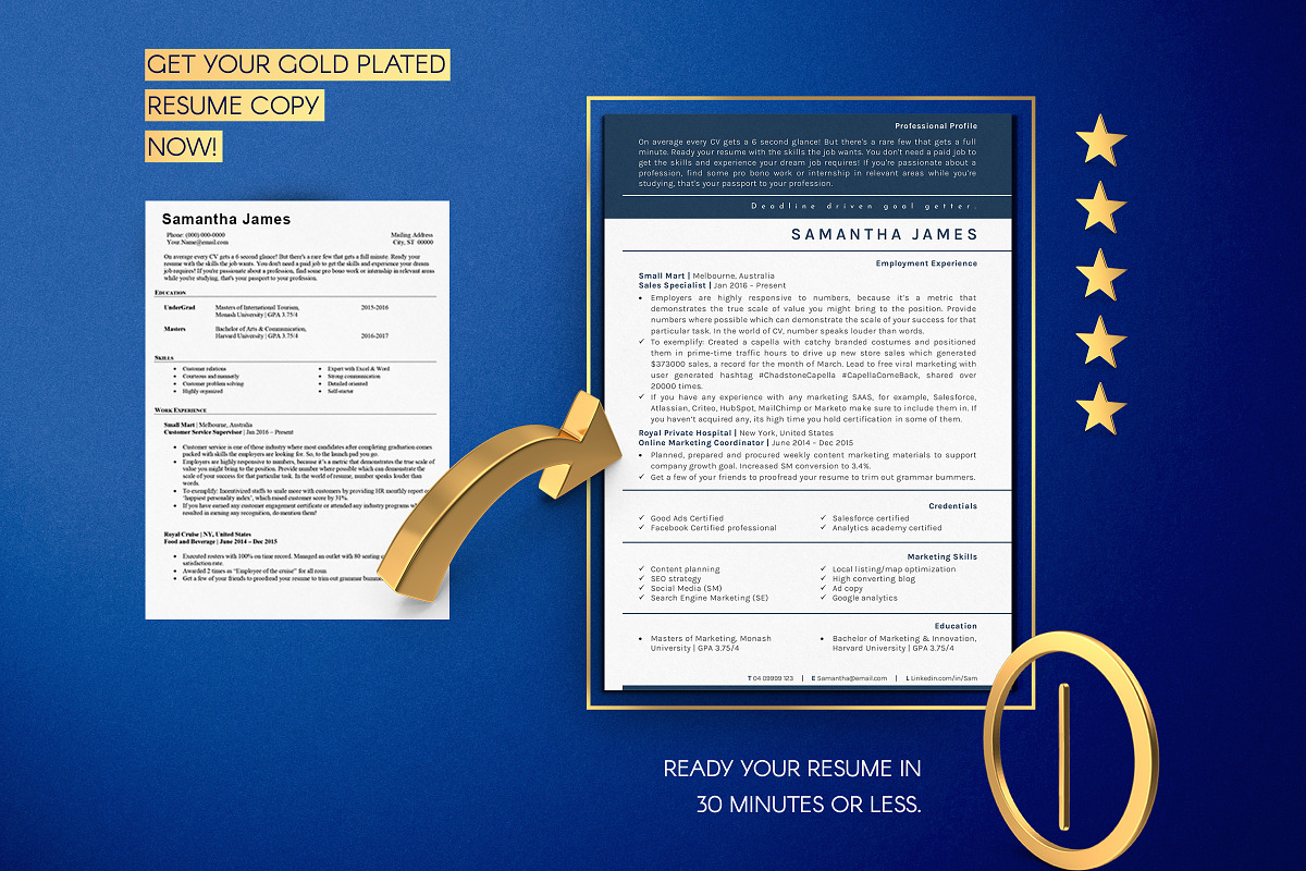Marketing Resume Template Mac Pages, a Resume Template by Career Canvas (Photo 9 of 11)