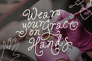 Ophelia Story - Curly Script, a Script Font by Sarid Ezra (Thumbnail 2 of 9)