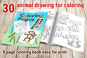 Coloring Book with Animals, an Object Graphic by dacascas (Thumbnail 1 of 4)