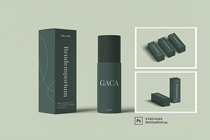 Elegant Cosmetic Box Mockup, a Packaging Mockup by Rendemporium