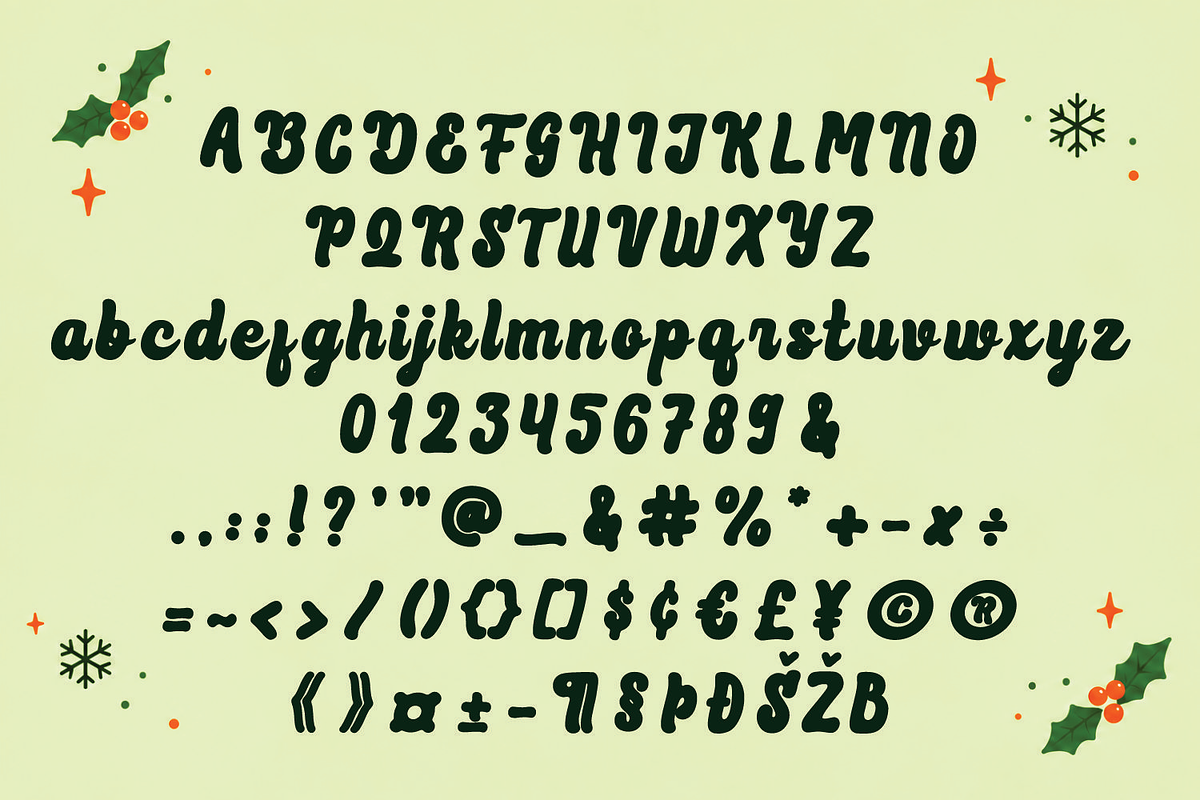 Christmas Font - Beloved Holiday, a Script Font by Mozatype (Photo 8 of 9)