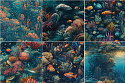Nautical - Seamless Underwater Art, a Pattern Graphic by Pixel Perfect Patterns (Thumbnail 9 of 10)