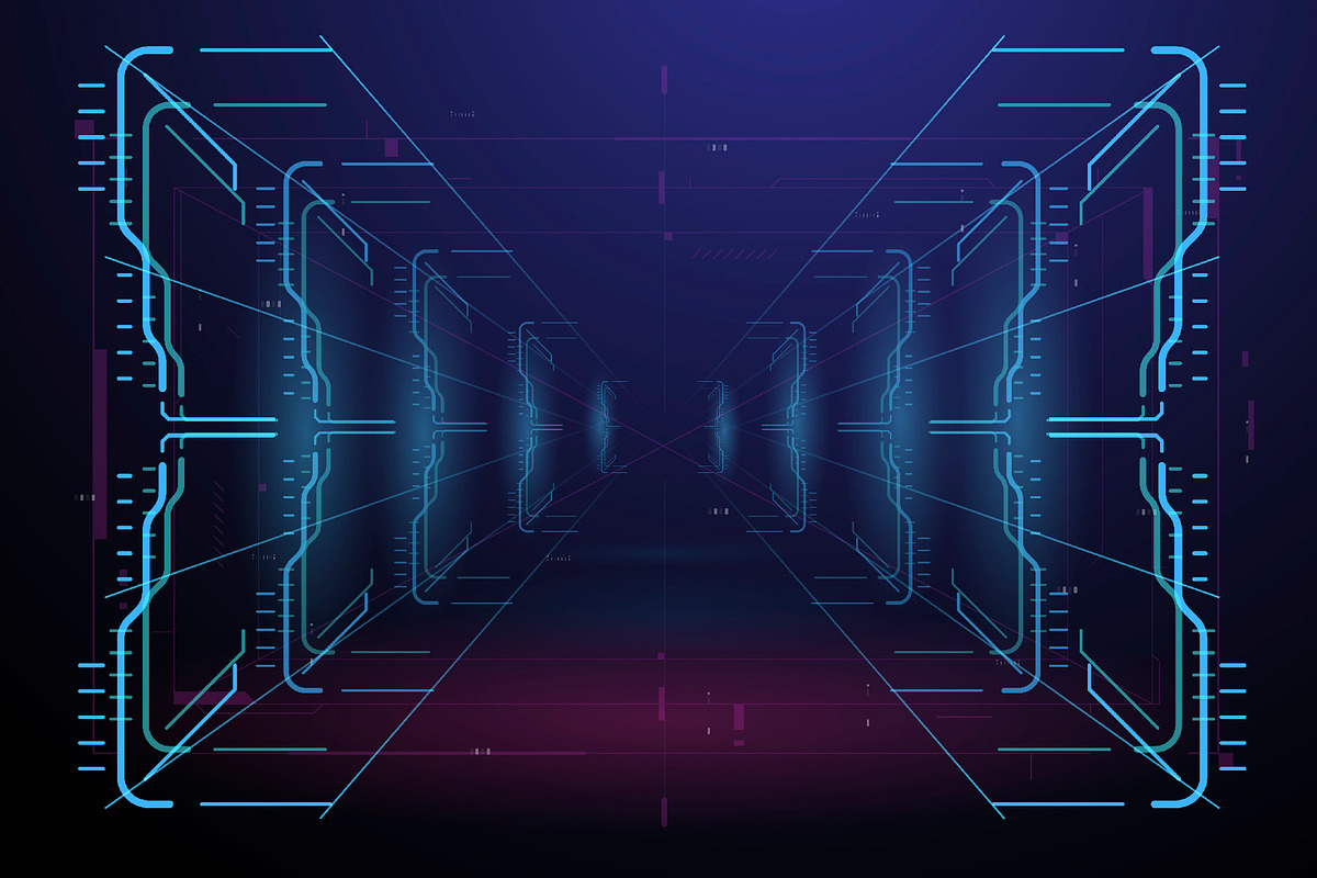 Abstract Futuristic Template, a Technology Illustration by Andrew_Derr (Photo 6 of 12)