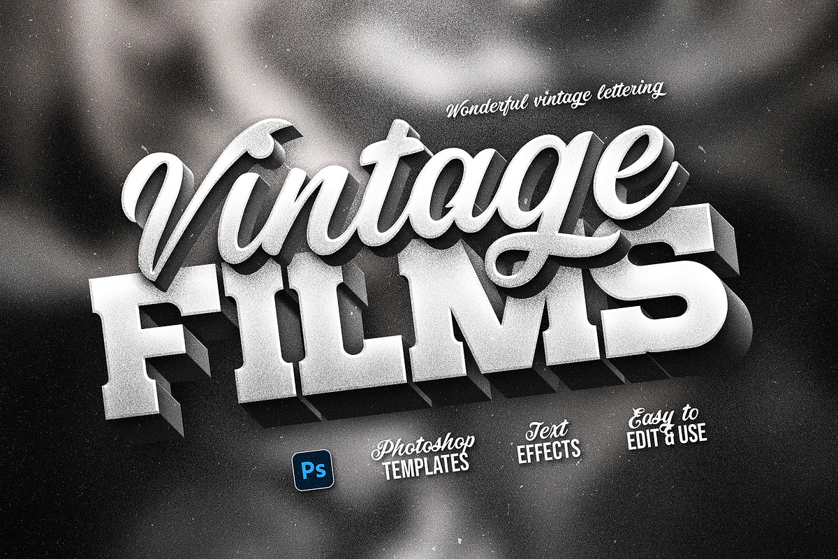 Old Movie Titles, a Layer Style Add-On by Andrew Skoch Design (Photo 5 of 10)