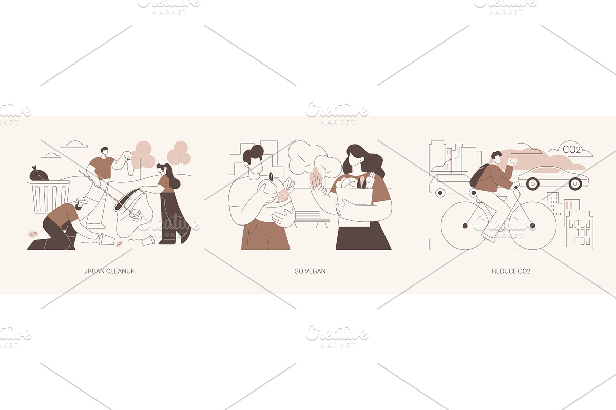 Care for environment isolated, a Person Illustration by Visual Generation