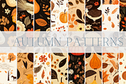 26 Autumnal seamless patterns, a Pattern Graphic by Sian Elizabeth Designs (Thumbnail 1 of 5)