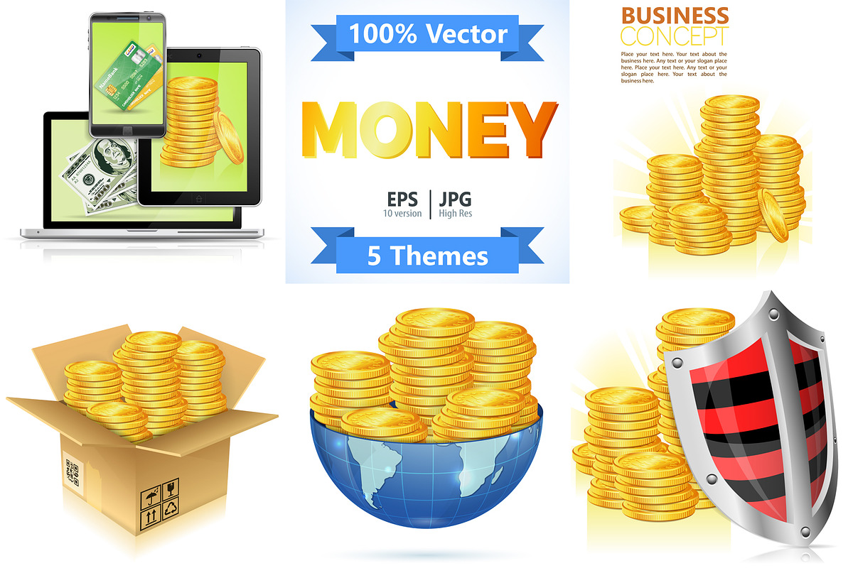 Money, Paper currency, Credit Cards, a Finance Illustration by TAlex (Photo 1 of 6)