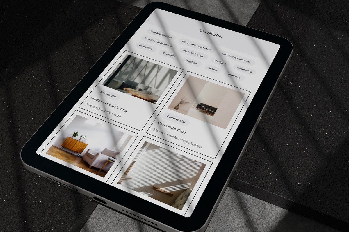 LivingIn - Interior Design UI Kit, an UI Kit Template by hiddemaru (Photo 7 of 8)
