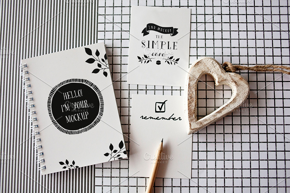 5 Notebook mockups, a Print Template by show it better (Photo 5 of 5)