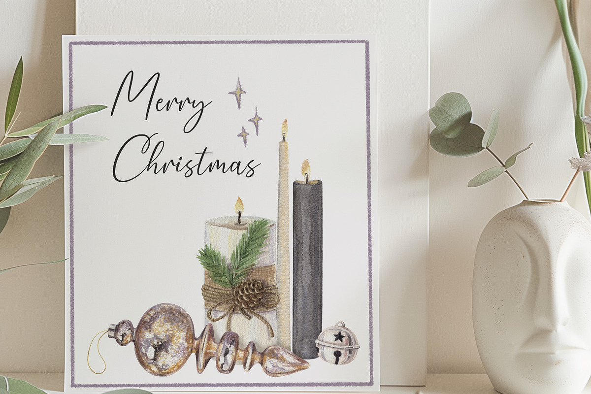 Cozy Christmas Watercolor Collection, a Seasonal Illustration by Nadya Saen Art (Photo 11 of 11)