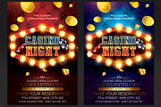 Casino Night Flyer Template PSD, a Flyer Template by designblends@gmail.com (Thumbnail 1 of 3)