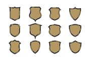1080 Vector Shields Shapes, an Object Graphic by Damien (Thumbnail 3 of 12)