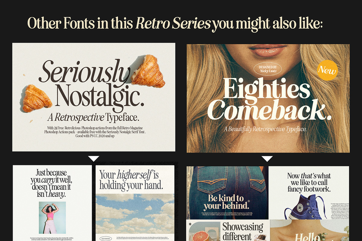 Kilimanjaro Sans (36 fonts), a Font by Nicky Laatz (Photo 75 of 75)