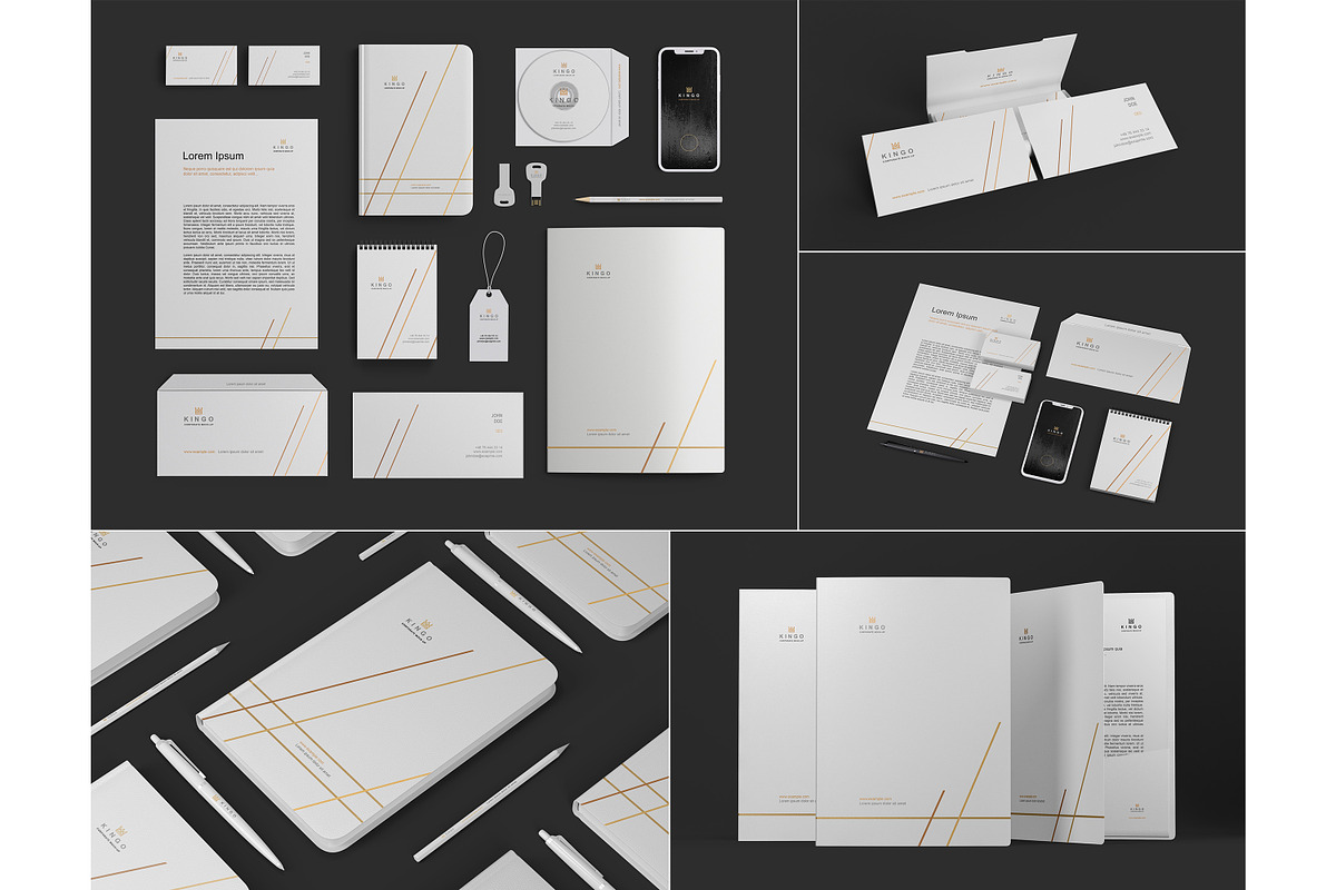Stationery Branding Mockup Set, a Product Mockup by Seven Lights (Photo 8 of 9)
